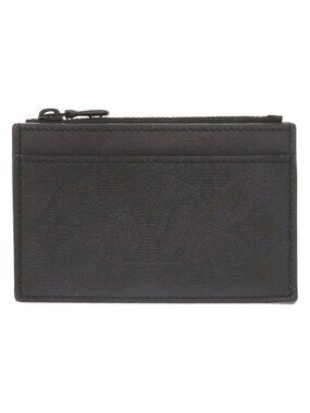 Louis Vuitton Coin Card Holder Monogram Shadow IC Chip Black Case
